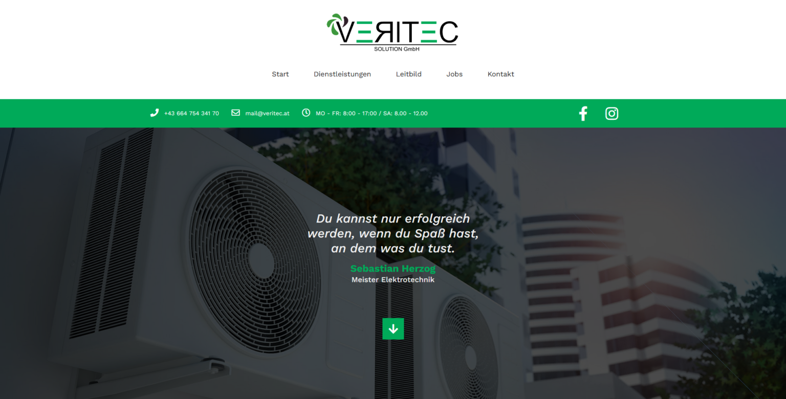 Webseite: Veritec Solution