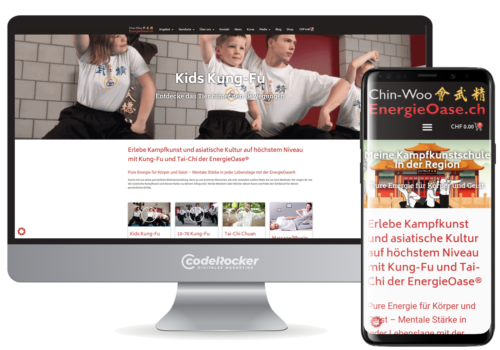 Webdesign Kampfsport Webseite